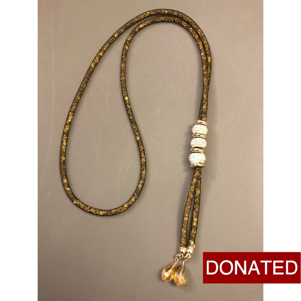 DONATED x 💜 2/$25 NWOT Sparkly Long Necklace